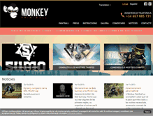 Tablet Screenshot of monkeypaintball.com